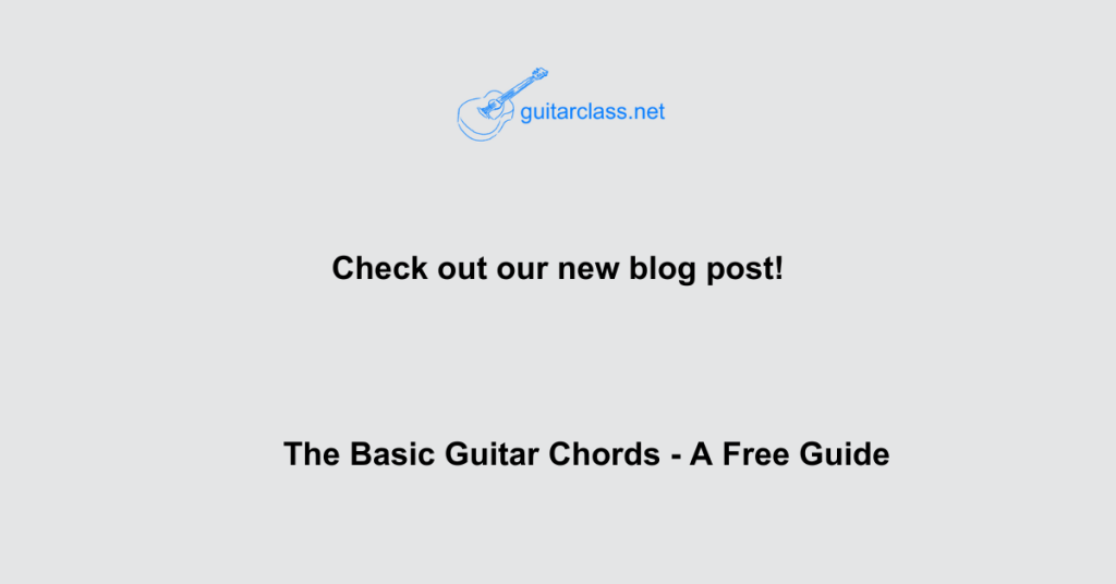 basic guitar chords blog post feature image